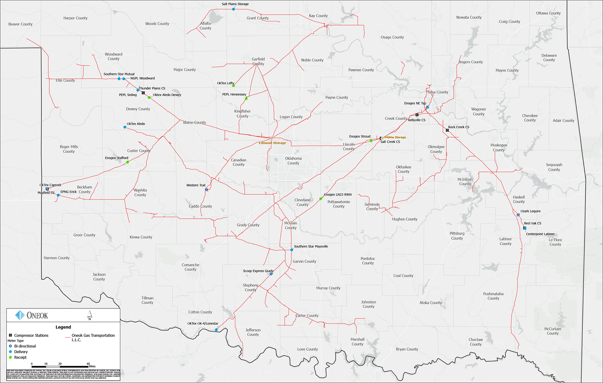 OGT System Map Image